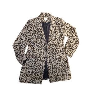 Ellison womens by the fire blazer leopard small